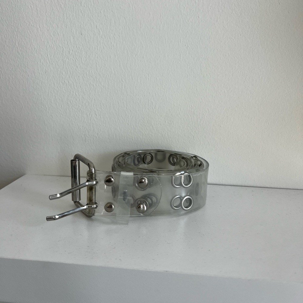 Clear Double Prong Belt